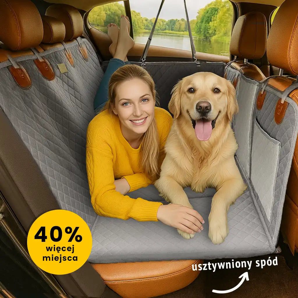 Mata samochodowa z usztywnionym spodem - składana - na całą, 2/3, 1/3 kanapy