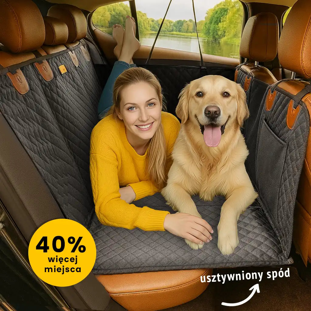 Mata samochodowa z usztywnionym spodem - składana - na całą, 2/3, 1/3 kanapy