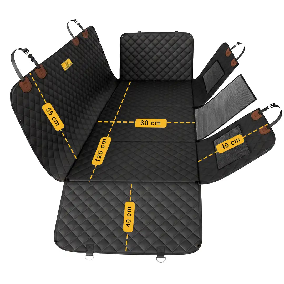 Mata samochodowa z usztywnionym spodem - składana - na całą, 2/3, 1/3 kanapy