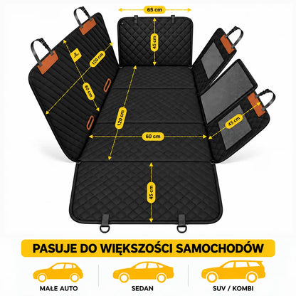 Mata samochodowa z usztywnionym spodem - składana - na całą, 2/3, 1/3 kanapy
