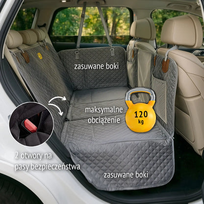 Mata samochodowa z usztywnionym spodem - składana - na całą, 2/3, 1/3 kanapy